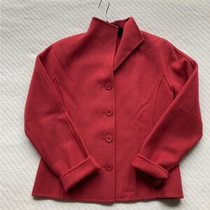 Softened red blazer, Ellen Tracy, size 4p